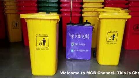 Thùng rác y tế - Giới thiệu các thành phần & Hướng dẫn lắp ráp - Thùng rác 240l màu vàng
