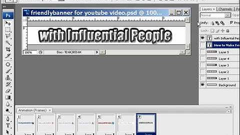How to Make Animated GIF files in Adobe Photoshop