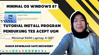 Tutorial Install Program Pendukung Tes AcEPT UGM  Daring