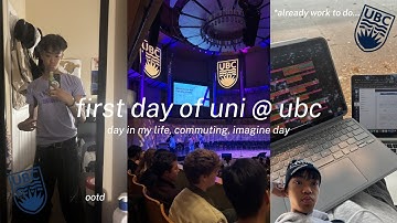my first day of university at ubc vancouver 📖🧑‍🏫 | vlog, commuter life, day in my life, imagine day