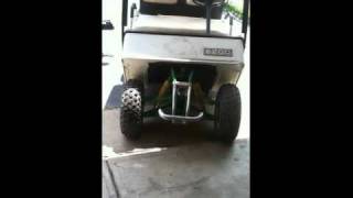 ez go 3 wheel golf cart customized  video 2