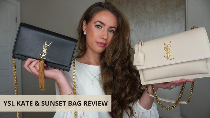 YSL Sunset Bag Review + Luxury Unboxing & What Fits 