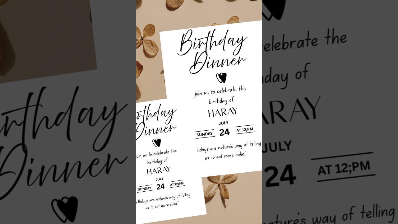 Editable Digital Birthday Invitation Template • Customizable Canva Invite • [Age] Birthday Party •