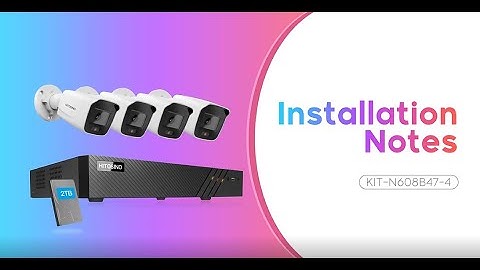 How to setup / install / activate Hikvision NVR camera system?