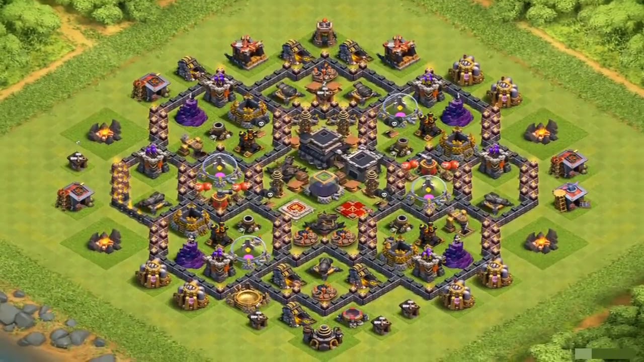 game, clash of clan, coc, base 9th, town hall, towan hall 9th...
