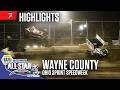 Ohio Sprint Speedweek | All Star Circuit of Champions at Wayne County Speedway 6/15/26 | Highlights