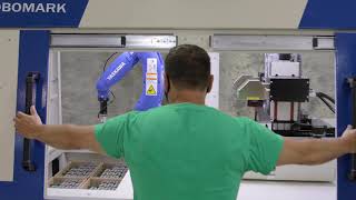 The RoboMark Integrated robotics allow Robomark to load and unload parts while the laser runs un...