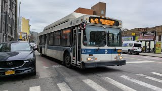 NYCT Bus: 2011 New Flyer C40LF Snow Loans on the Bx38 and Bx41 in Norwood (2/8/25)