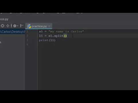 Python tutorial - split()