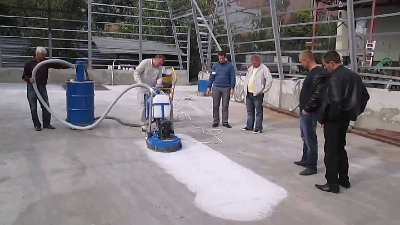 Алмазная шлифовка бетона