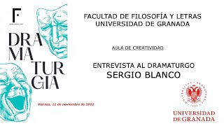 Aula de Creatividad: Sergio Blanco (13/11/2022)