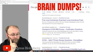 Certification Brain Dump