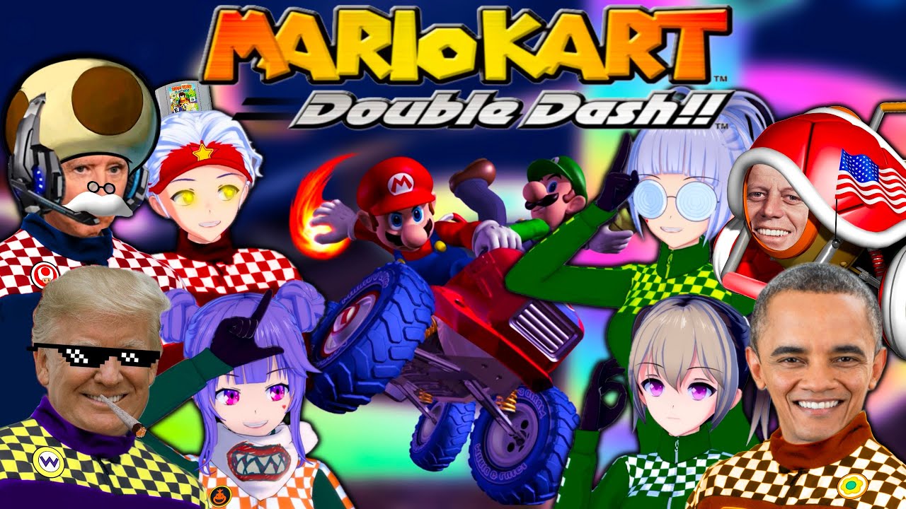 Президенты и сенпы играют в Mario Kart Double Dash!