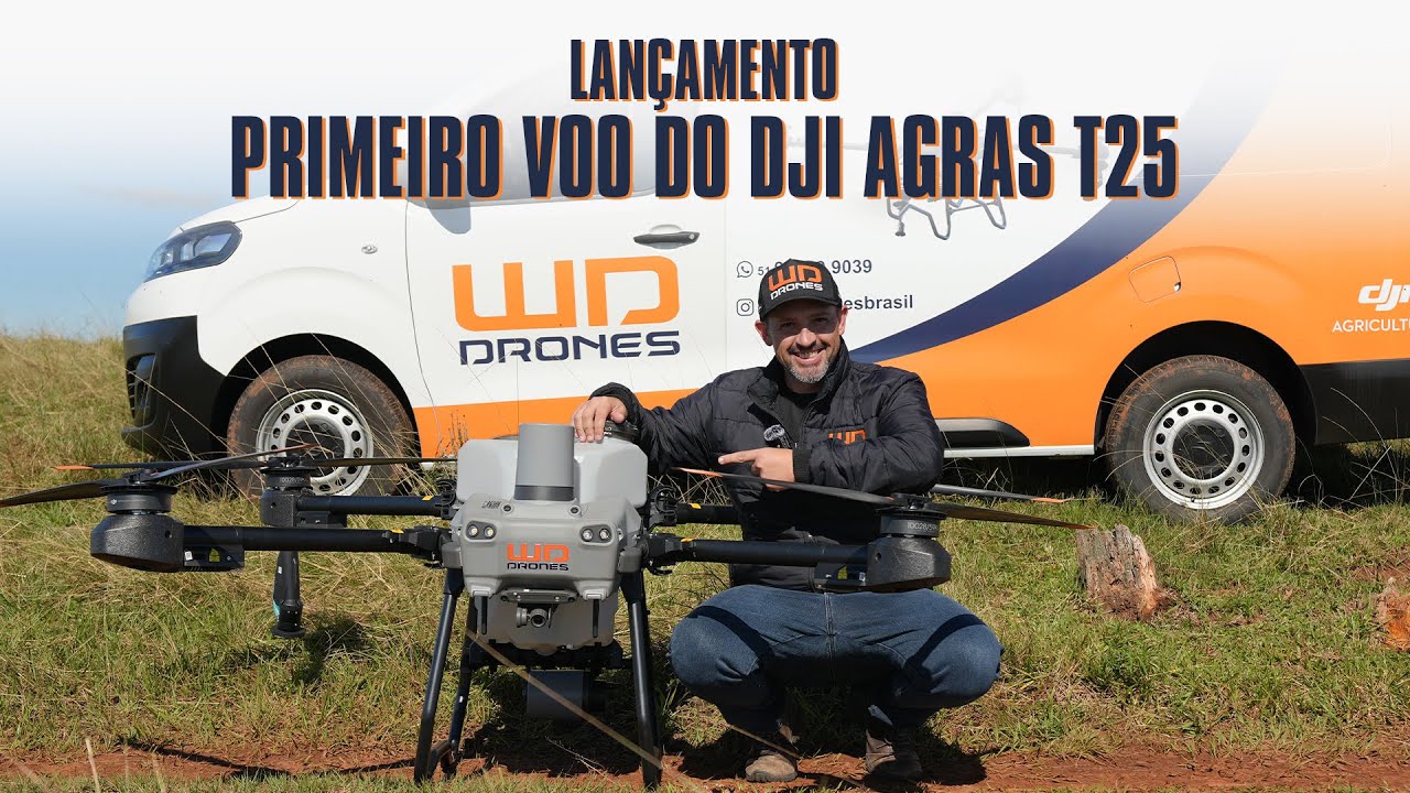 Lançamento Agras T25 – Muito mais agilidade e produtividade no drone agrícola mais compacto de 2024