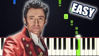 From Now On - The Greatest Showman | EASY PIANO TUTORIAL + SHEET MUSIC by Betacustic