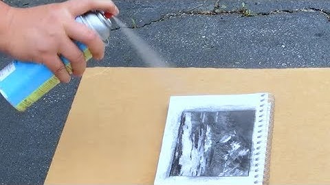 Basics #70 - How to apply fixative to protect charcoal drawing