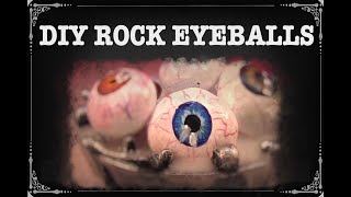 How to Draw and Paint Rock eyes Halloween 🌟🎨 acrylics for beginners: Paint Night at Home