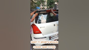 SWIFT FRONT SKIRTING WITH REAR SPOILER #swift #swiftlover #carmodification #shorts #viral #carlover
