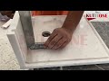 Amazing Marble Self Stand counter top cut by waterjet cnc