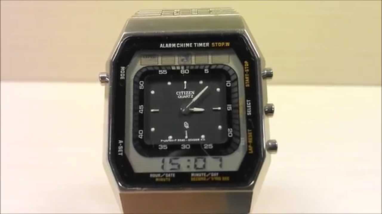 Rare Watch Collection CITIZEN DIGI-ANA TIME TRACKER シチズン デジアナ ランサー