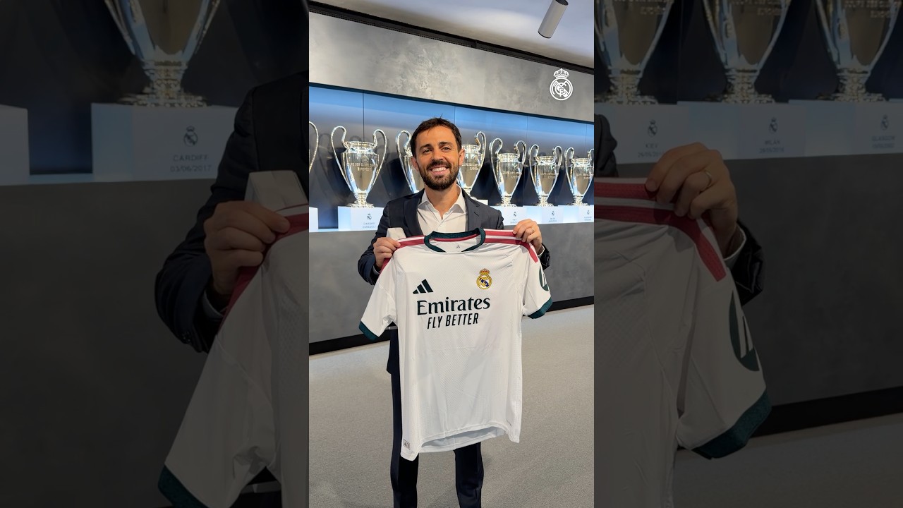 📦 A special delivery for #BernardoSilva! #RealMadrid