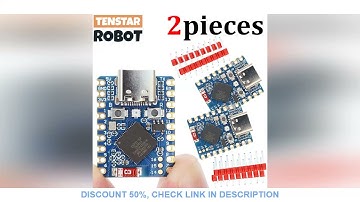 TENSTAR 2pcs ESP32-S3-Zero Mini Development Board WiFi Bluetooth Ultra-small Size ESP32 S3 ESP 32 ES