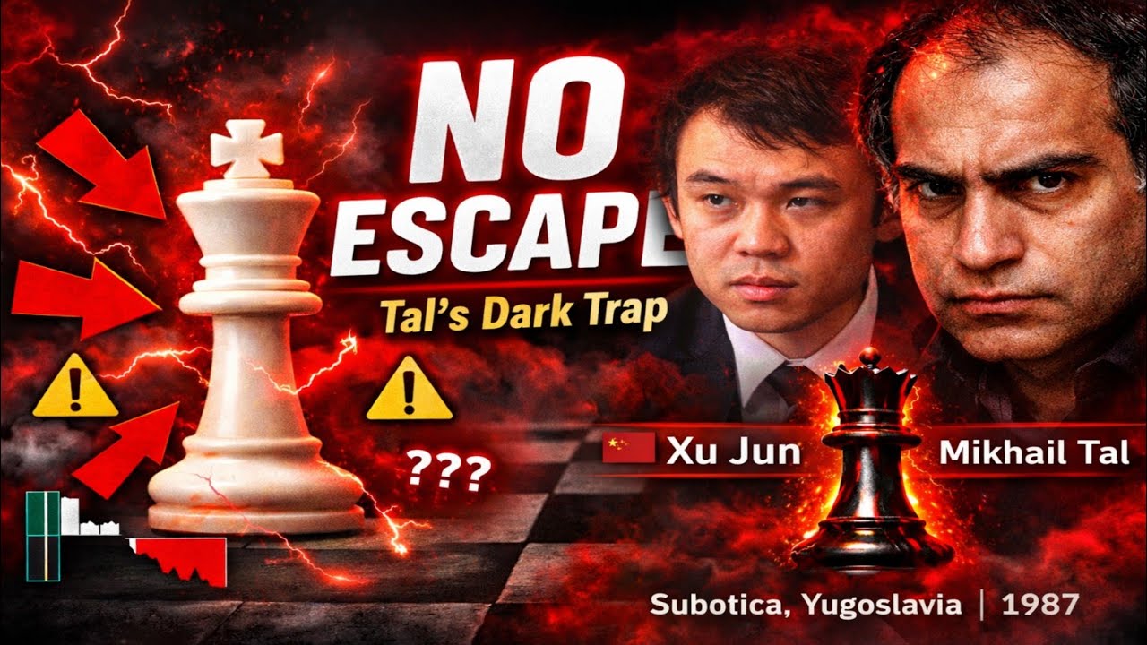 NO ESCAPE! Tal’s Dark Benoni Trap | Xu Jun Crushed (1987) ♟️🔥