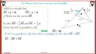 Vectors 3   Parallel line proof Part 2