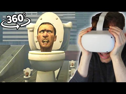 Reagindo ao Skibidi Toilet na Realidade Virtual! (360° VR)