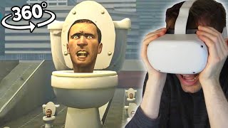 Reagindo ao Skibidi Toilet na Realidade Virtual! (360° VR)