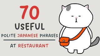 70 Useful Japanese Phrases At Restaurant Formal