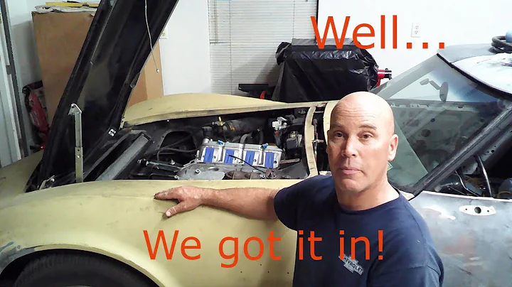 C3 Corvette LS Swap Pt. 8-The LS-1 Engine and Tremec TKX Transmission are Installed.