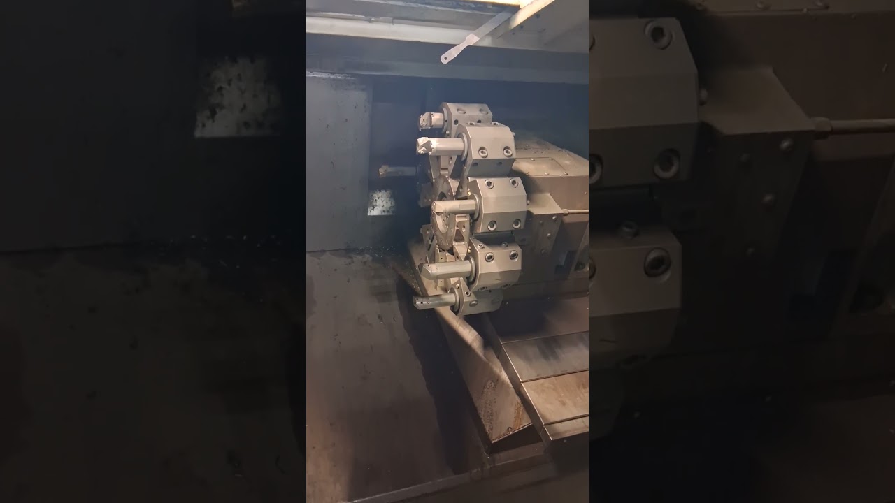 Haas SL40 with front and rear chuck set up