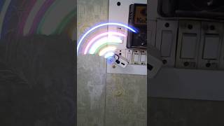 RGB light spinning satisfying visual attached to DC motor | #shorts