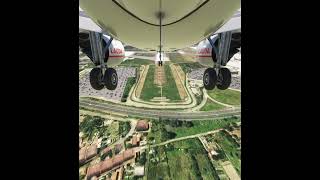 Beautiful Landing in Pisa International Airport — also named Galileo Galilei Airport