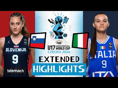 Slovenia 🇸🇮 vs Italy 🇮🇹 | ROUND OF 16 EXTENDED HIGHLIGHTS | #FIBAU17 Women's World Cup