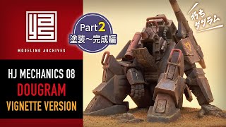 HJメカニクス08号付録「朽ちダグラム ビネット」製作アーカイブ 【Part2 】塗装〜完成編