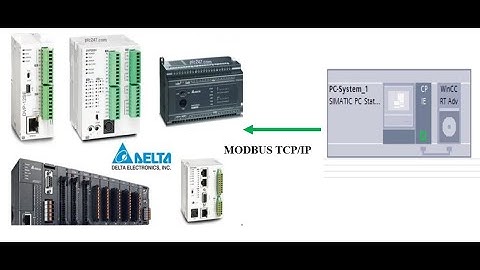 Modbus TCP/IP Wincc Runtime Advance With PLC Delta DVP-12SE [Modbus  Wincc RT Advance With DVP-12SE]