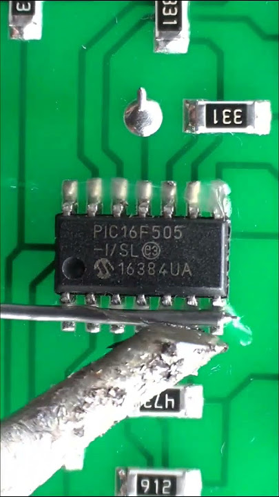 how to easily desolder ic in sop-16 package #smd #sop16 #soldering