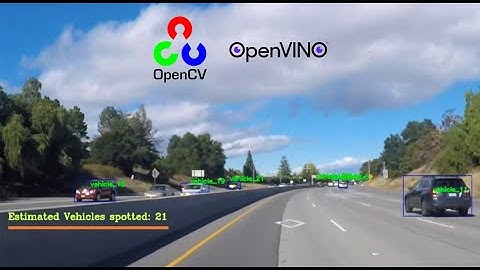 Counting Cars in REAL TIME using Python and OpenVINO Tool Kit | Computer Vision Project