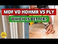 From which material MDF, HDHMR or PLY Furniture should be made from your home? #mdf #hdhmr #plywood