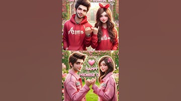 Create Trending Ai 3D Happy Promise Day couples name images | Bing image creator tutorial | Bing Ai