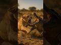 Lioness fight with Crocodile