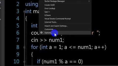 How to Hide Line Numbers in Visual Studio