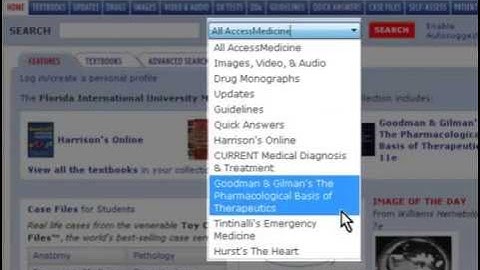 المكتبة الرقمية السعودية- دليل استخدام  AccessMedicine