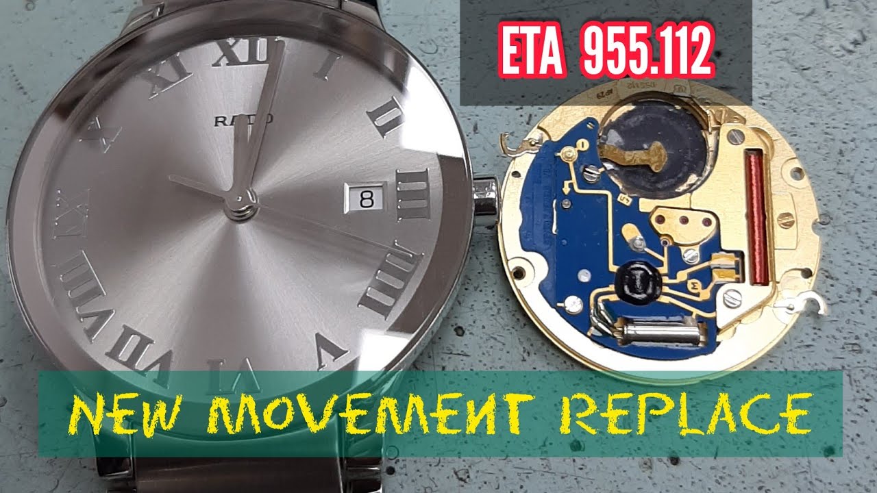 Rado Centrix ETA 955.112 Movement Change installation | Watch Repair ...