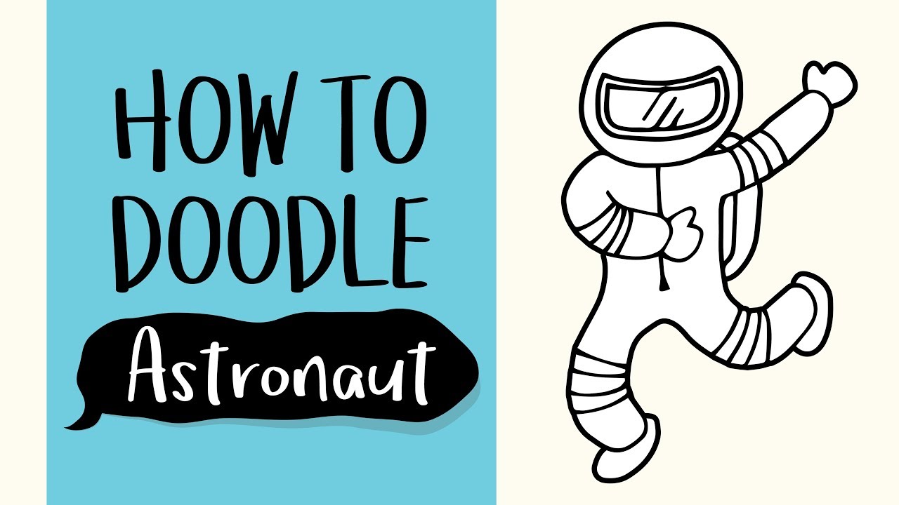 How to Draw an Astronaut (Easy Step by Step Drawing and Coloring