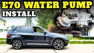 BMW X5 4.8i water pump replacement | E70 N62 | Big Trouble PT 15