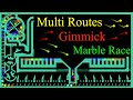 Multiple Routes Gimmick Marble Race in Algodoo (No.004)