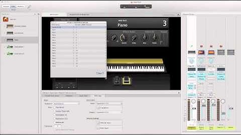 How to use multi midi instruments within one instance in mainstage 2.
